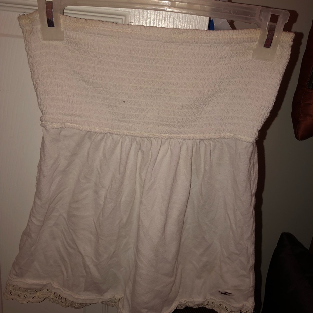 white Hollister halter top